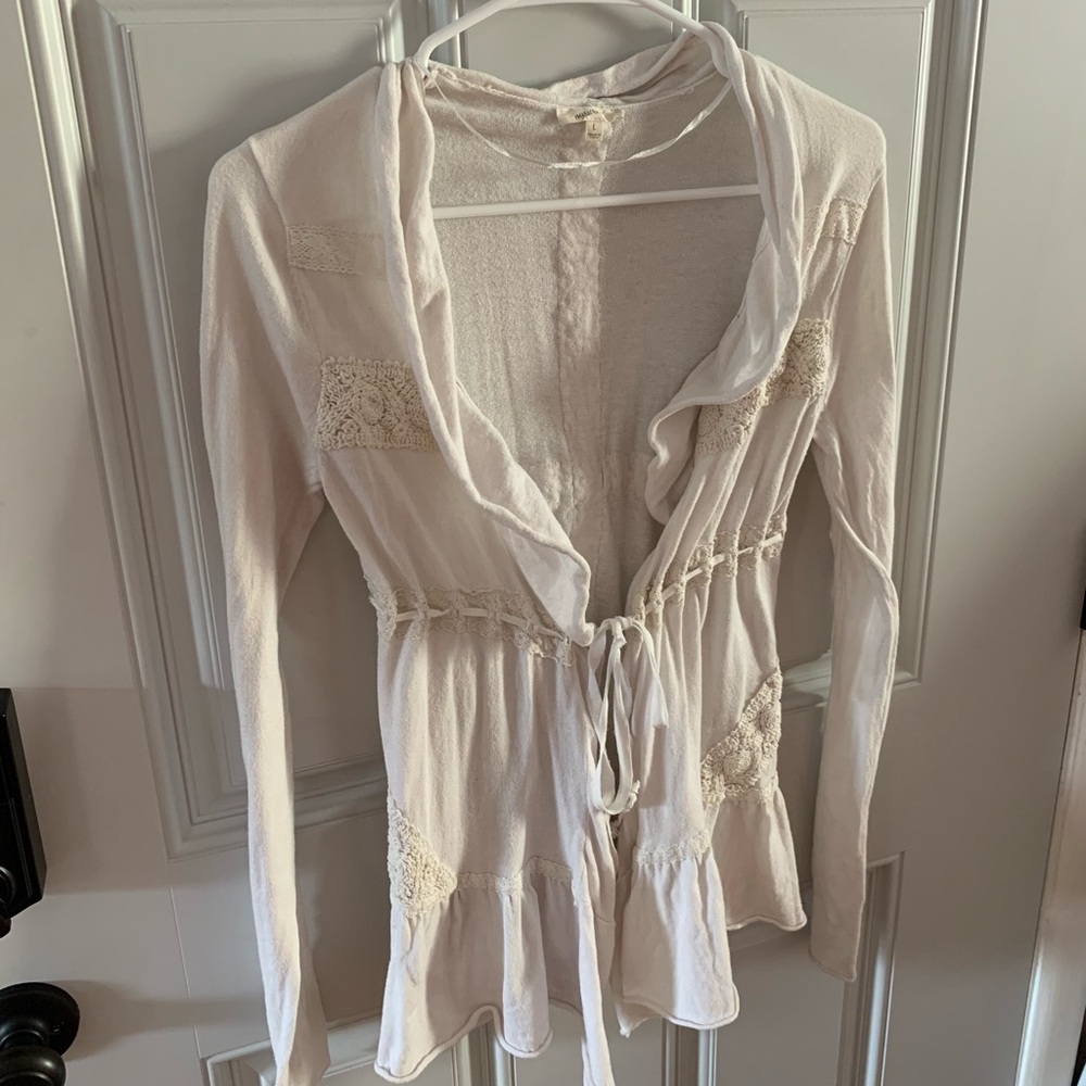 White Ribbon Sweater